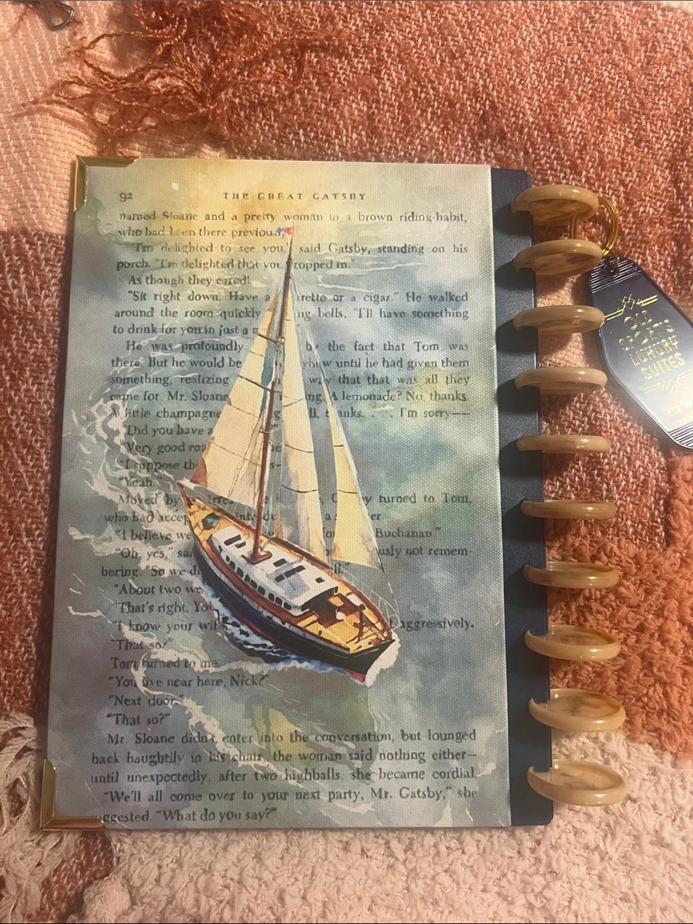Daily Grind Planner- Lusterglow Cover with key chain